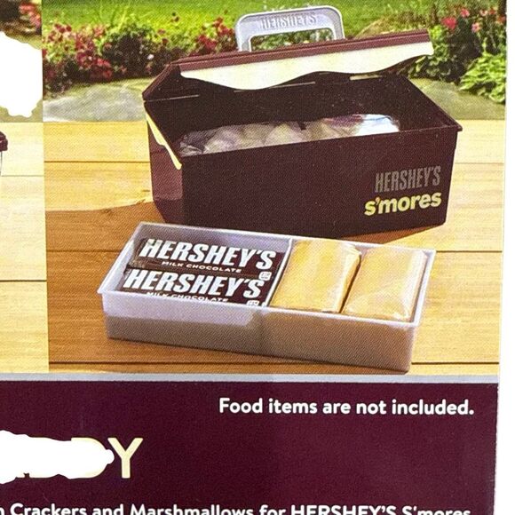 NWOT Hershey's S'mores on the Go Camping Picnic Caddy Portable Storage Container - Picture 7 of 11